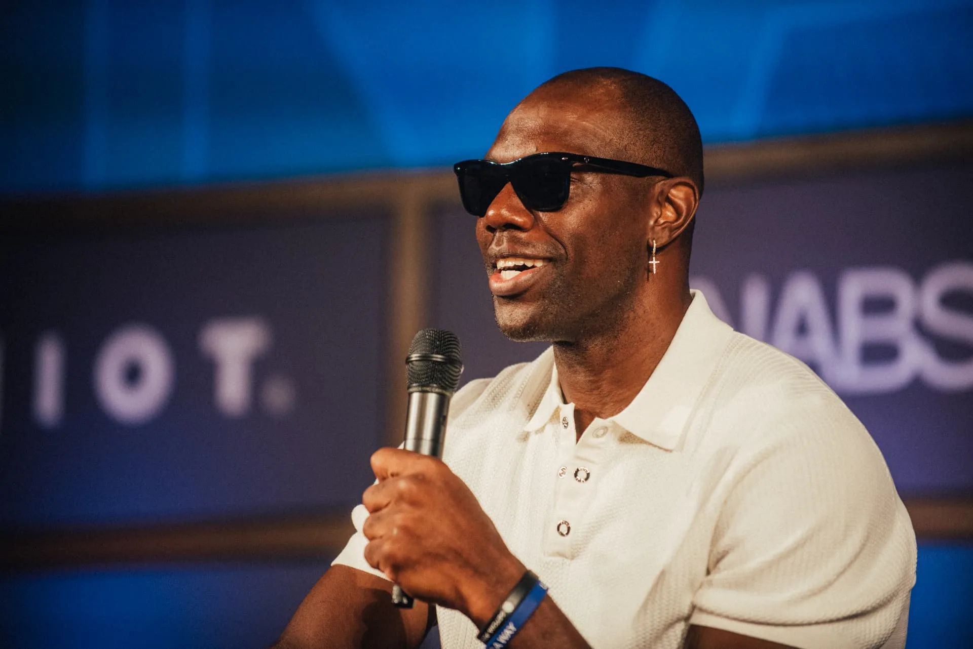 A speaker addressing the audience during a produced session